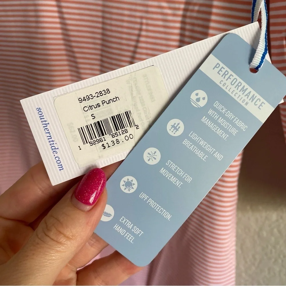SOUTHERN TIDE ADIE PERFORMANCE KNIT DRESS NWT Citrus Punch